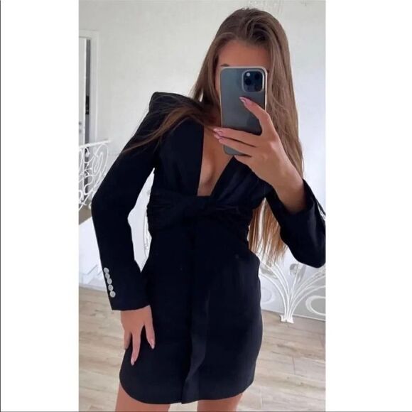 ✨HOST PICK✨ZARA DRAPED BLAZER DRESS - Picture 8 of 16
